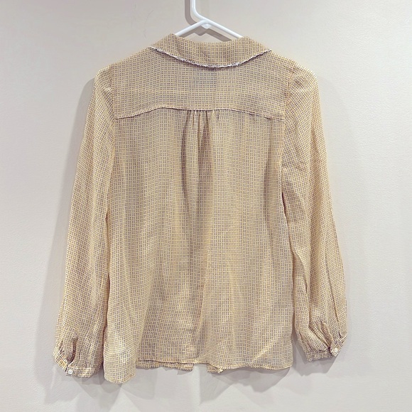 🔥Juicy Couture Sheer Silk  Button-Up Blouse🔥 - Picture 2 of 6